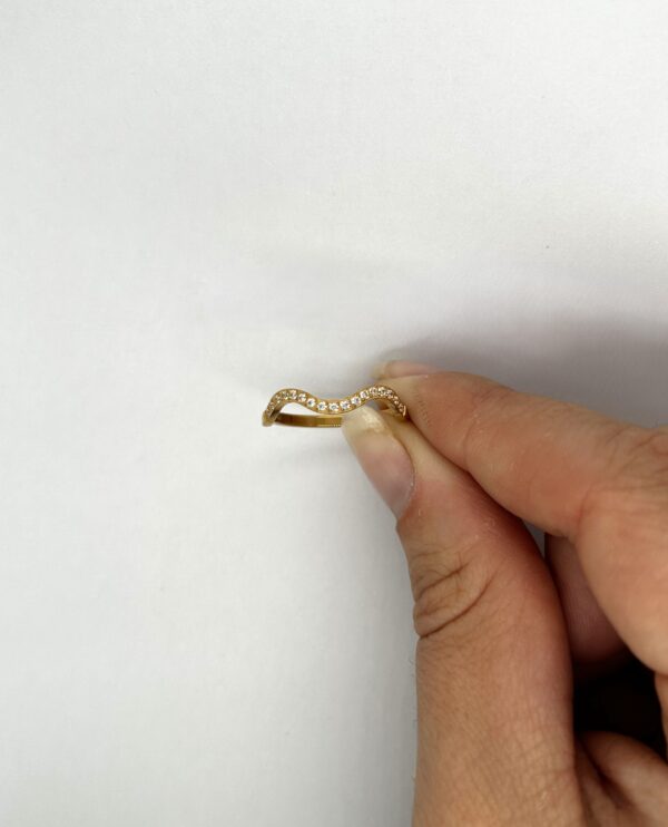 Zigzag Gold Stack Ring