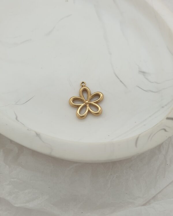 Gold Flower Charm