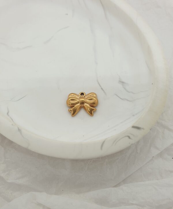 Gold Bow Charm