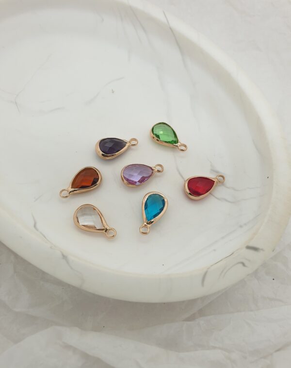 Colorful Teardrop Charm