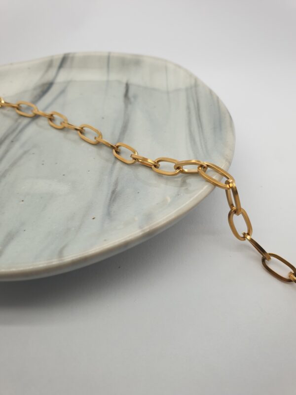 Gold Oval Paperclip Chain